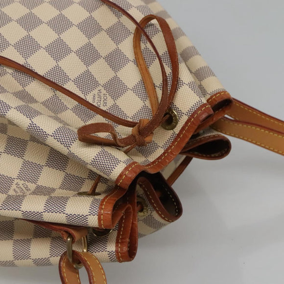 LOUIS VUITTON Damier Azur Noe Shoulder Bag N42222 LV Auth 113547