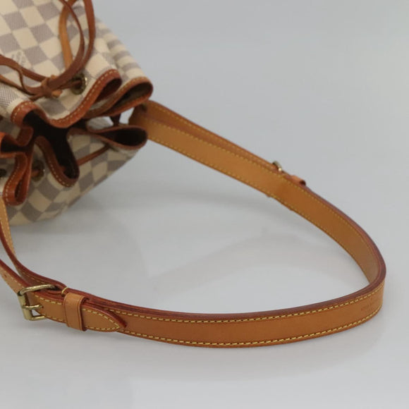 LOUIS VUITTON Damier Azur Noe Shoulder Bag N42222 LV Auth 113547