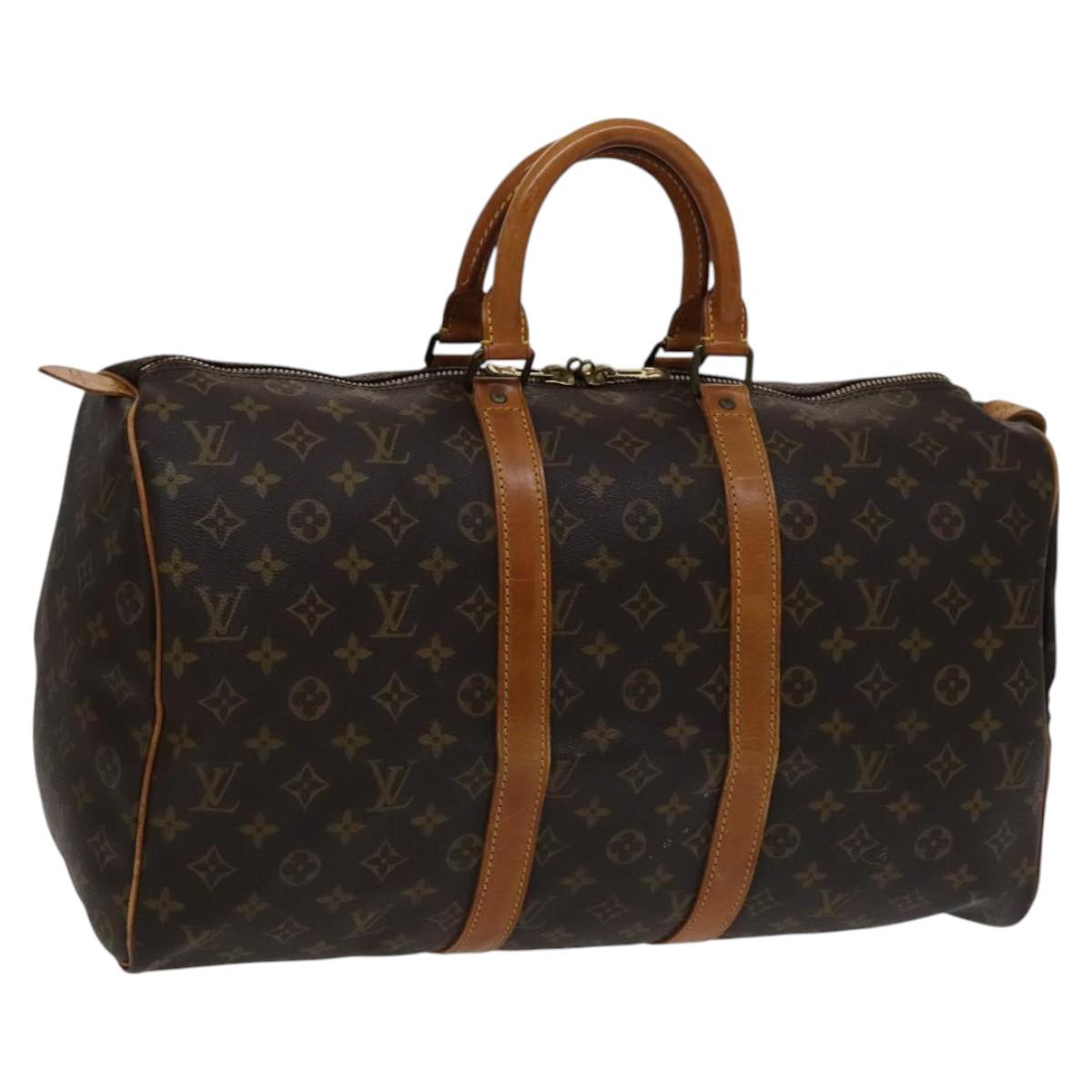 LOUIS VUITTON Monogram Keepall 45 Boston Bag M41428 LV Auth 113553