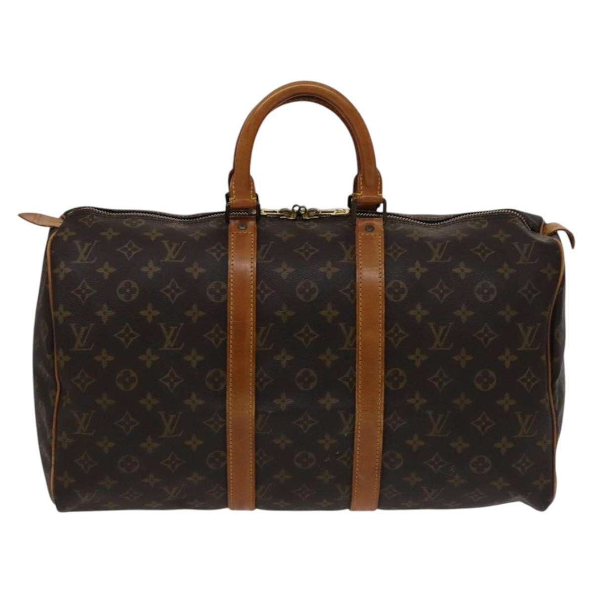 LOUIS VUITTON Monogram Keepall 45 Boston Bag M41428 LV Auth 113553 - 0