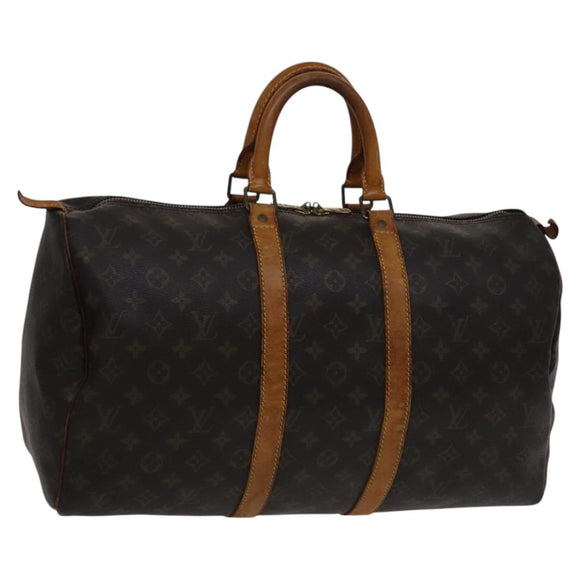 LOUIS VUITTON Monogram Keepall 45 Boston Bag M41428 LV Auth 113555