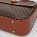 CELINE Macadam Canvas Hand Bag PVC Leather 2way Brown Auth 113560-15