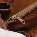 CELINE Macadam Canvas Hand Bag PVC Leather 2way Brown Auth 113560-19