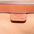 CELINE Macadam Canvas Hand Bag PVC Leather 2way Brown Auth 113560-20