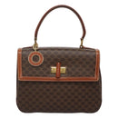 CELINE Macadam Canvas Hand Bag PVC Leather 2way Brown Auth 113560-13