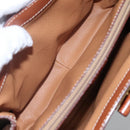 CELINE Macadam Canvas Hand Bag PVC Leather 2way Brown Auth 113560-23
