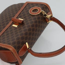 CELINE Macadam Canvas Hand Bag PVC Leather 2way Brown Auth 113560-6