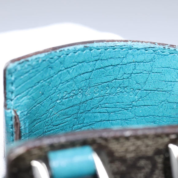 GUCCI GG Supreme Pouch PVC Leather Beige 125848 Auth 113564