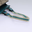 GUCCI GG Supreme Pouch PVC Leather Beige 125848 Auth 113564-7