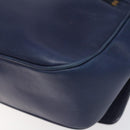 CELINE Shoulder Bag Leather Blue Auth 113569-12