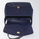CELINE Shoulder Bag Leather Blue Auth 113569-16