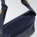 CELINE Shoulder Bag Leather Blue Auth 113569-6