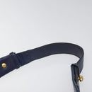 CELINE Shoulder Bag Leather Blue Auth 113569-8