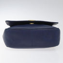 CELINE Shoulder Bag Leather Blue Auth 113569-9