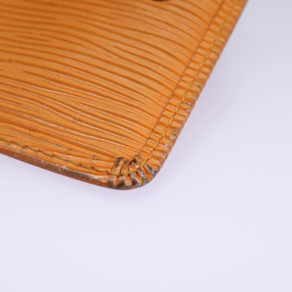 LOUIS VUITTON Epi Pochette Cles Coin Purse Orange Mandarin M6380H LV Auth 113585