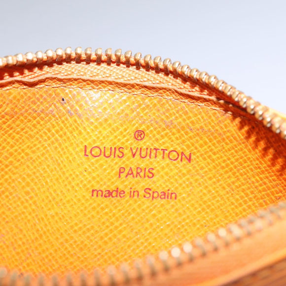 LOUIS VUITTON Epi Pochette Cles Coin Purse Orange Mandarin M6380H LV Auth 113585