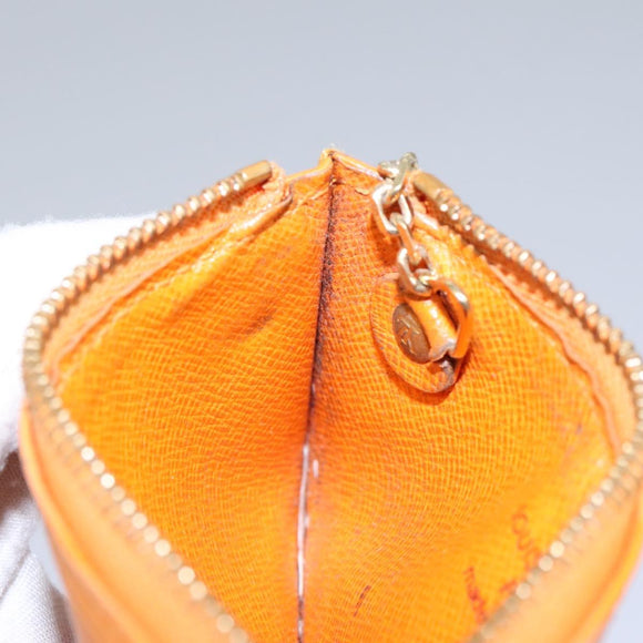 LOUIS VUITTON Epi Pochette Cles Coin Purse Orange Mandarin M6380H LV Auth 113585