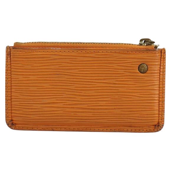 LOUIS VUITTON Epi Pochette Cles Coin Purse Orange Mandarin M6380H LV Auth 113585