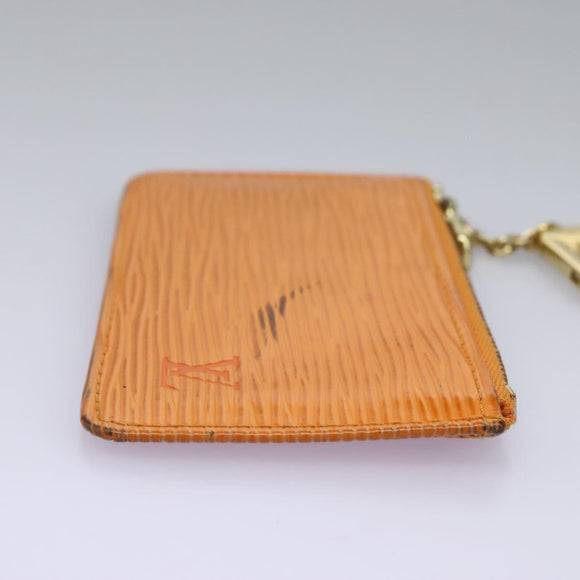 LOUIS VUITTON Epi Pochette Cles Coin Purse Orange Mandarin M6380H LV Auth 113585