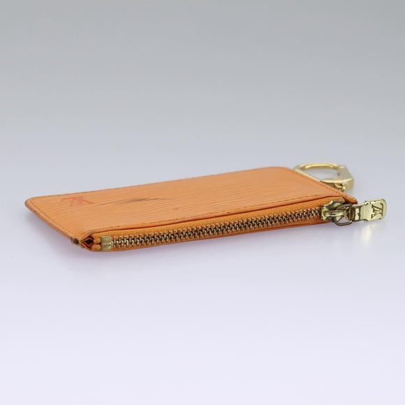 LOUIS VUITTON Epi Pochette Cles Coin Purse Orange Mandarin M6380H LV Auth 113585