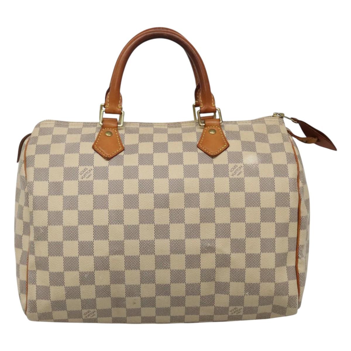 LOUIS VUITTON Damier Azur Speedy 30 Hand Bag N41533 LV Auth 113589 - 0