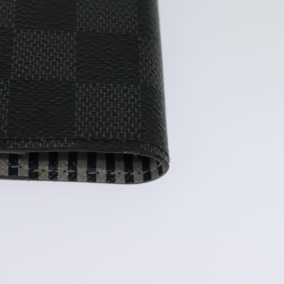 LOUIS VUITTON Damier Graphite Agenda PM Day Planner Cover R20030 LV Auth 113595A