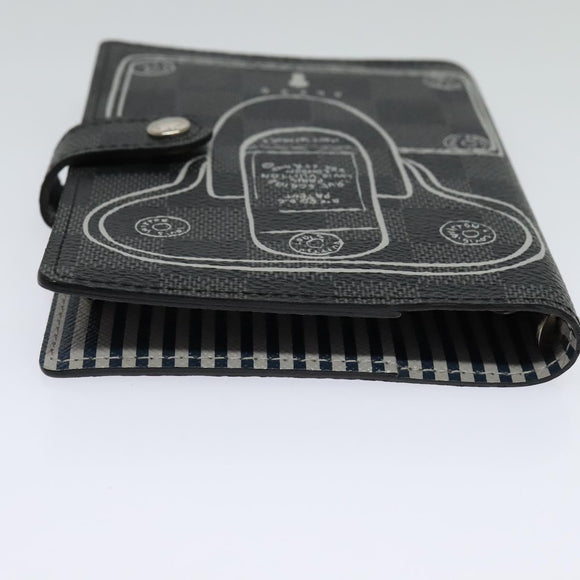LOUIS VUITTON Damier Graphite Agenda PM Day Planner Cover R20030 LV Auth 113595A