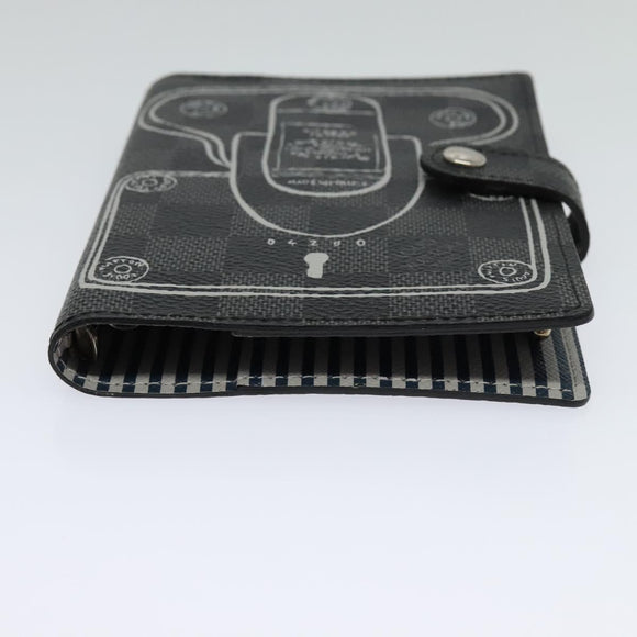 LOUIS VUITTON Damier Graphite Agenda PM Day Planner Cover R20030 LV Auth 113595A