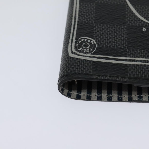 LOUIS VUITTON Damier Graphite Agenda PM Day Planner Cover R20030 LV Auth 113595A