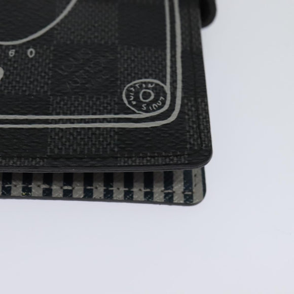 LOUIS VUITTON Damier Graphite Agenda PM Day Planner Cover R20030 LV Auth 113595A