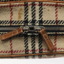 BURBERRY Nova Check Hand Bag Wool Beige Auth 113600-15