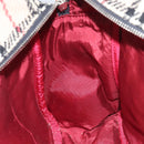 BURBERRY Nova Check Hand Bag Wool Beige Auth 113600-19