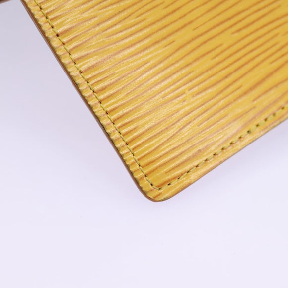 LOUIS VUITTON Epi Agenda PM Day Planner Cover Yellow R20059 LV Auth 113604