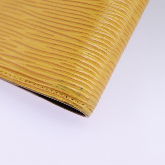 LOUIS VUITTON Epi Agenda PM Day Planner Cover Yellow R20059 LV Auth 113604