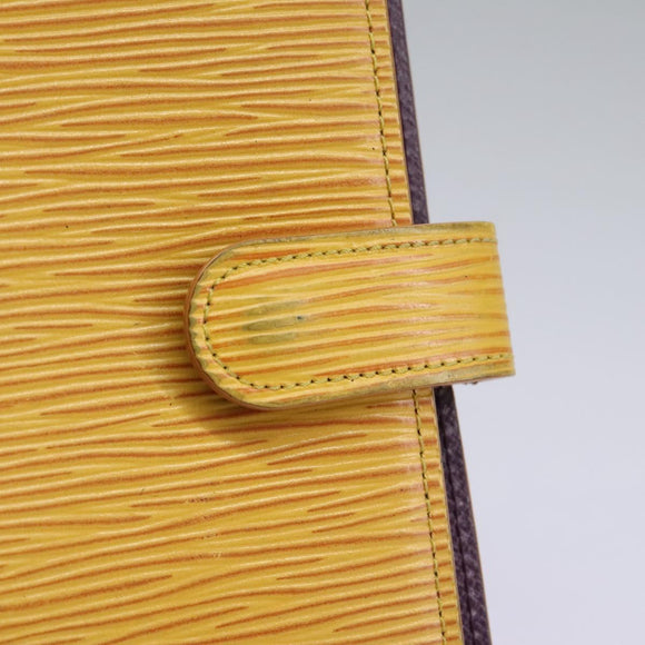 LOUIS VUITTON Epi Agenda PM Day Planner Cover Yellow R20059 LV Auth 113604