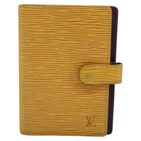 LOUIS VUITTON Epi Agenda PM Day Planner Cover Yellow R20059 LV Auth 113604