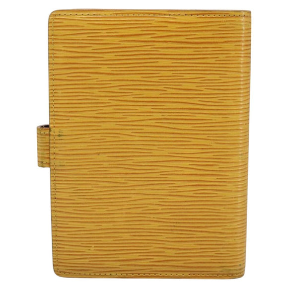 LOUIS VUITTON Epi Agenda PM Day Planner Cover Yellow R20059 LV Auth 113604