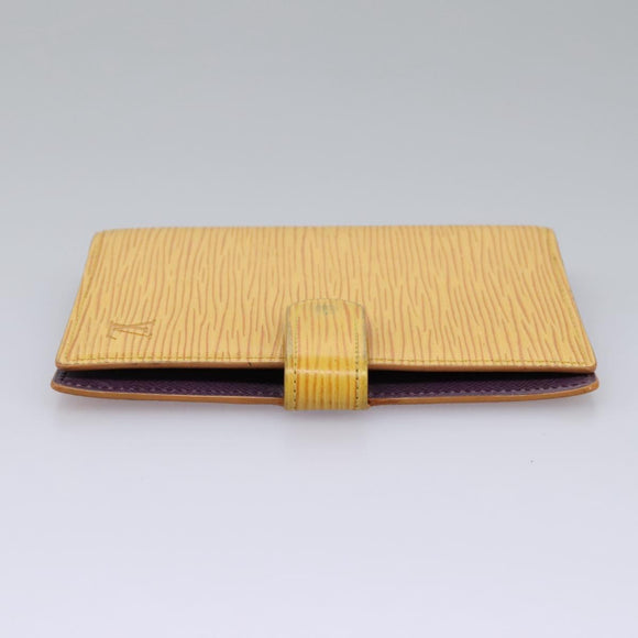 LOUIS VUITTON Epi Agenda PM Day Planner Cover Yellow R20059 LV Auth 113604