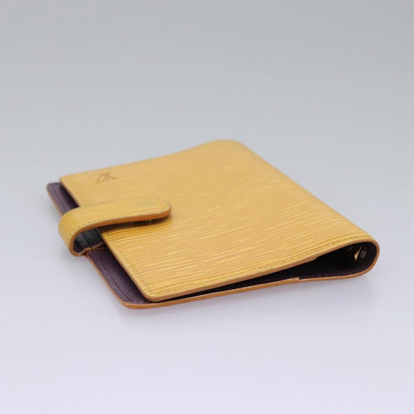 LOUIS VUITTON Epi Agenda PM Day Planner Cover Yellow R20059 LV Auth 113604