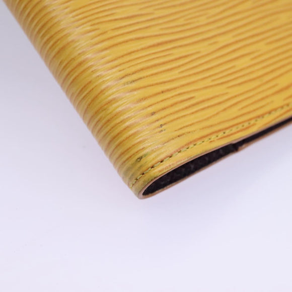 LOUIS VUITTON Epi Agenda PM Day Planner Cover Yellow R20059 LV Auth 113604