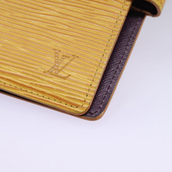 LOUIS VUITTON Epi Agenda PM Day Planner Cover Yellow R20059 LV Auth 113604