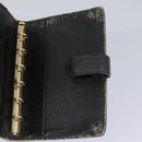 LOUIS VUITTON Epi Agenda PM Day Planner Cover Black R20052 LV Auth 113605-14