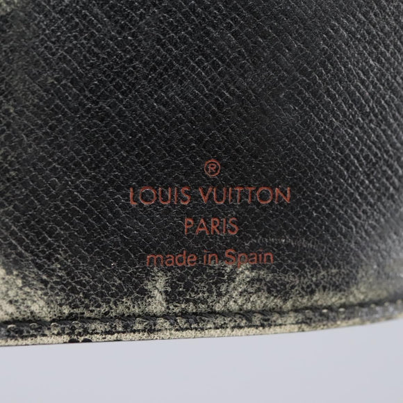 LOUIS VUITTON Epi Agenda PM Day Planner Cover Black R20052 LV Auth 113605