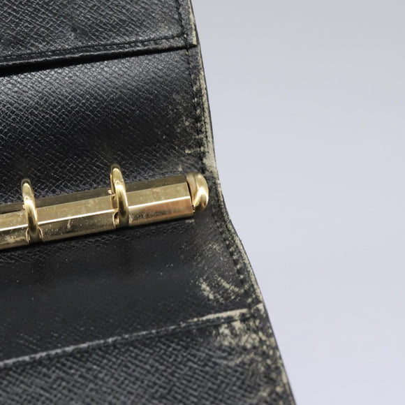 LOUIS VUITTON Epi Agenda PM Day Planner Cover Black R20052 LV Auth 113605