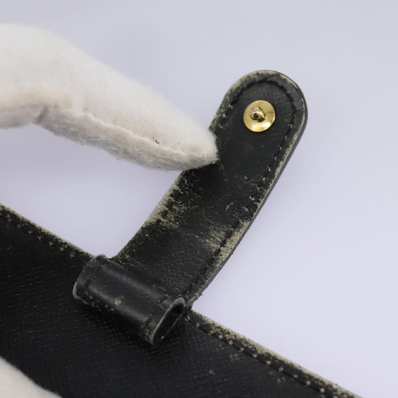 LOUIS VUITTON Epi Agenda PM Day Planner Cover Black R20052 LV Auth 113605