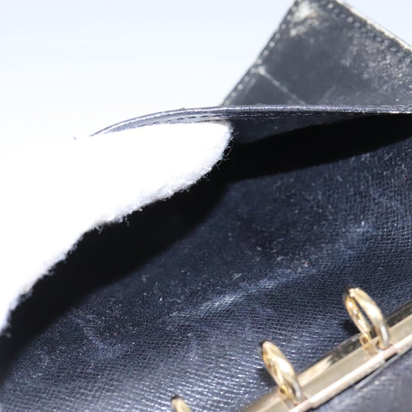 LOUIS VUITTON Epi Agenda PM Day Planner Cover Black R20052 LV Auth 113605