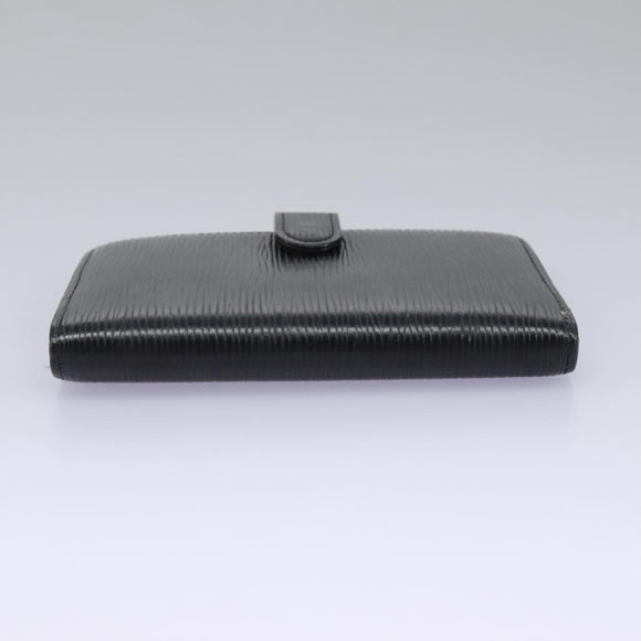 LOUIS VUITTON Epi Agenda PM Day Planner Cover Black R20052 LV Auth 113605