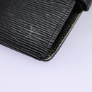 LOUIS VUITTON Epi Agenda PM Day Planner Cover Black R20052 LV Auth 113605-9