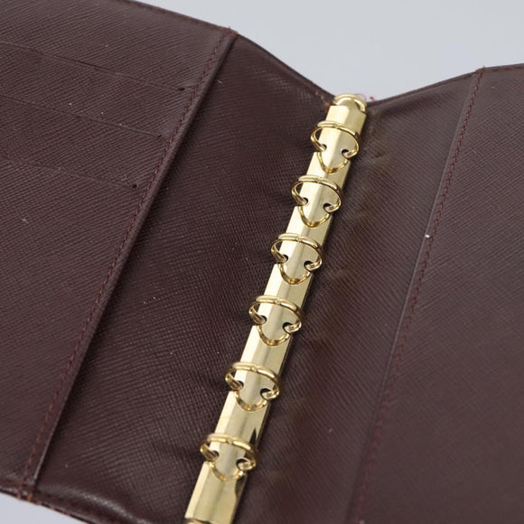 LOUIS VUITTON Monogram Mini Agenda PM Day Planner Cover Red R20912 Auth 113615