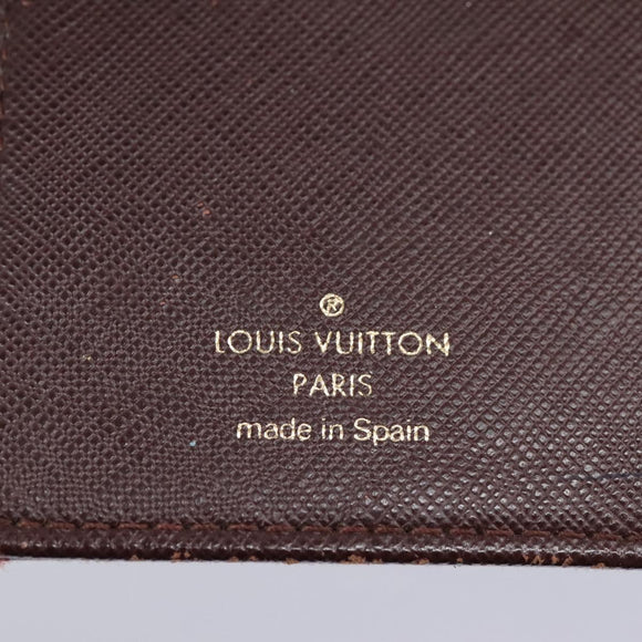 LOUIS VUITTON Monogram Mini Agenda PM Day Planner Cover Red R20912 Auth 113615